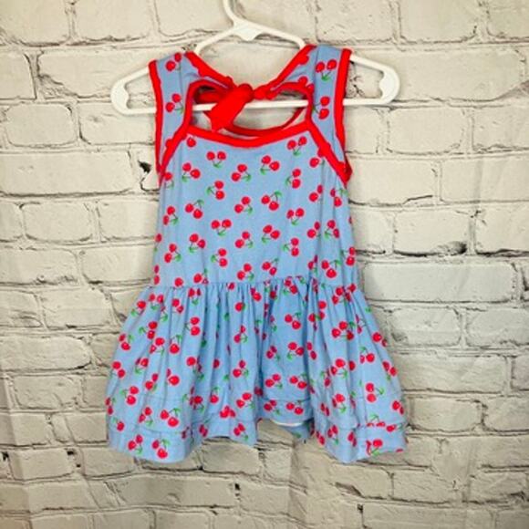 Florence Eiseman Baby 18m Blue Cherry Tank Dress PLAY - Picture 5 of 6